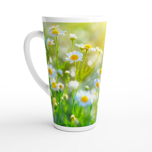 Flower Latte 17oz Ceramic Mug