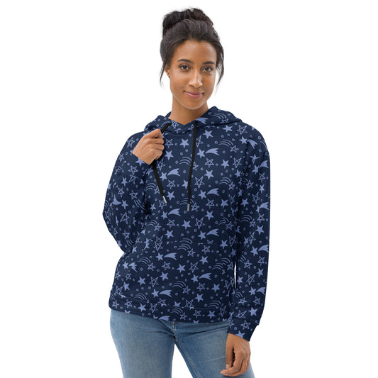 Blue Stars Comfy Hoodie