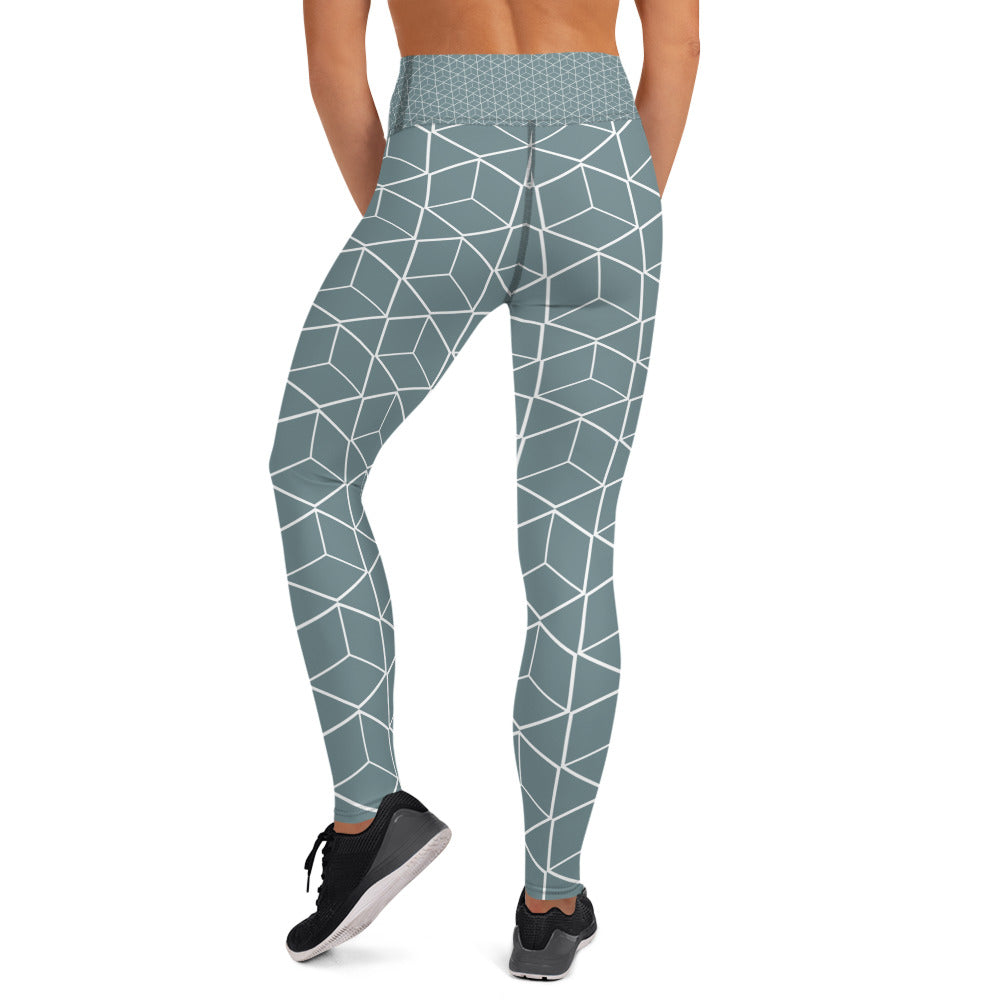 Blue Patterned Leggings