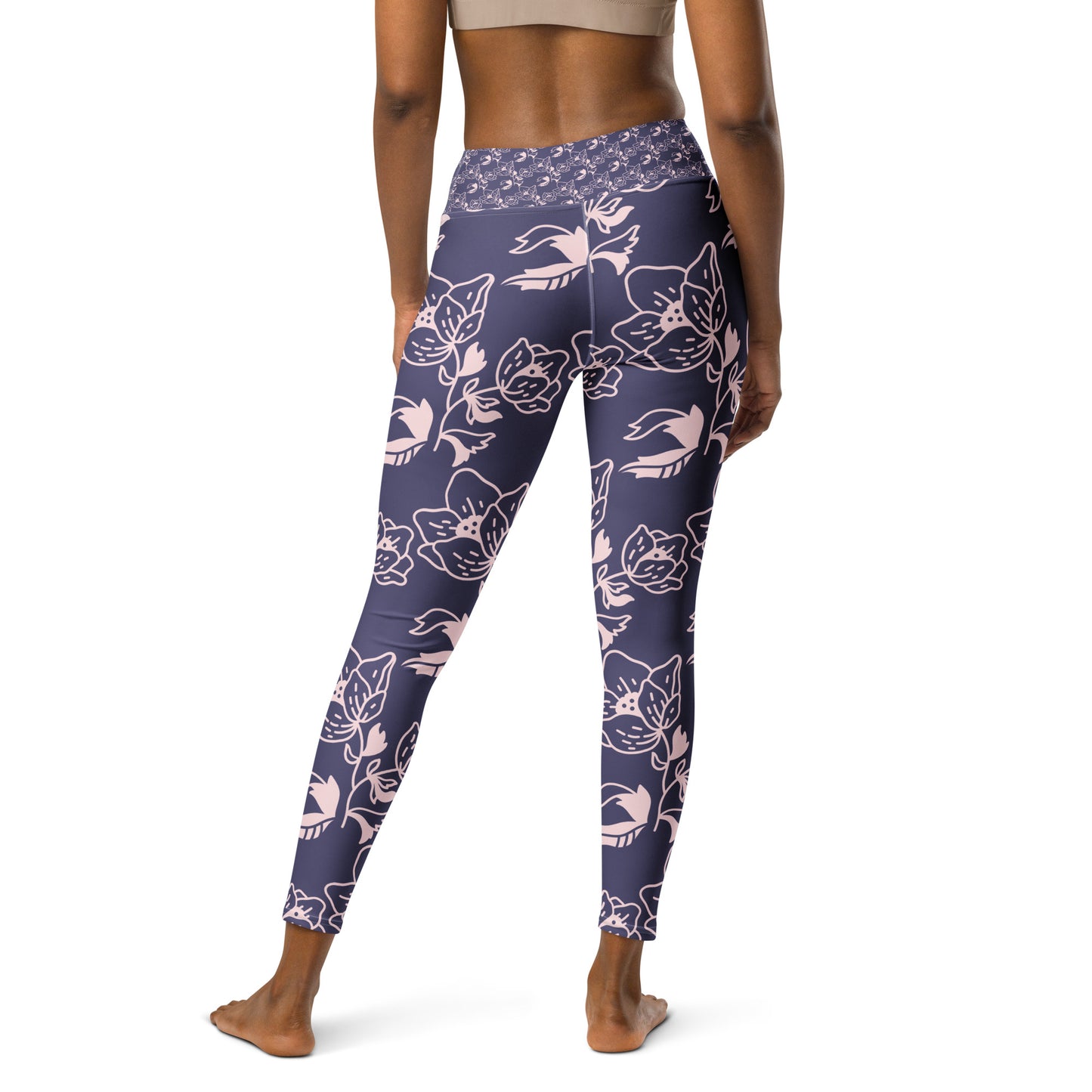 Purple Patterned Leggings