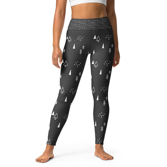 Black Holiday Tree Leggings