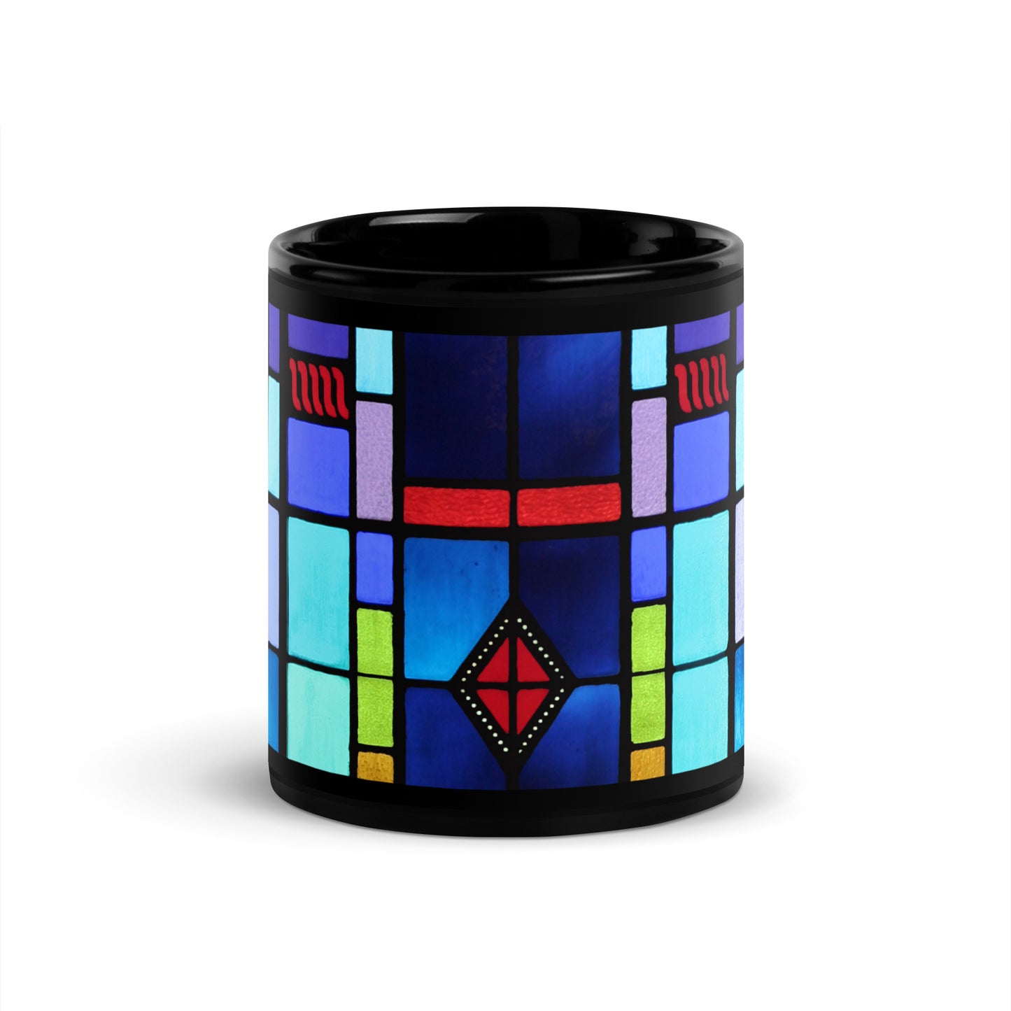 Stained Glass Black Mug