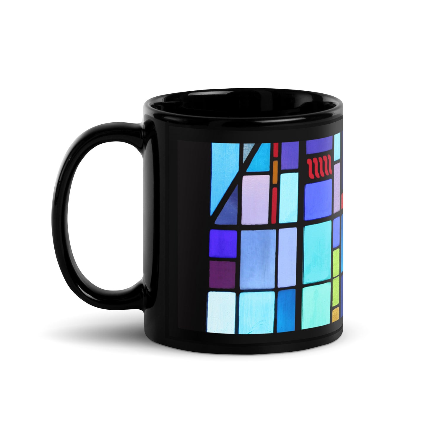 Stained Glass Black Mug