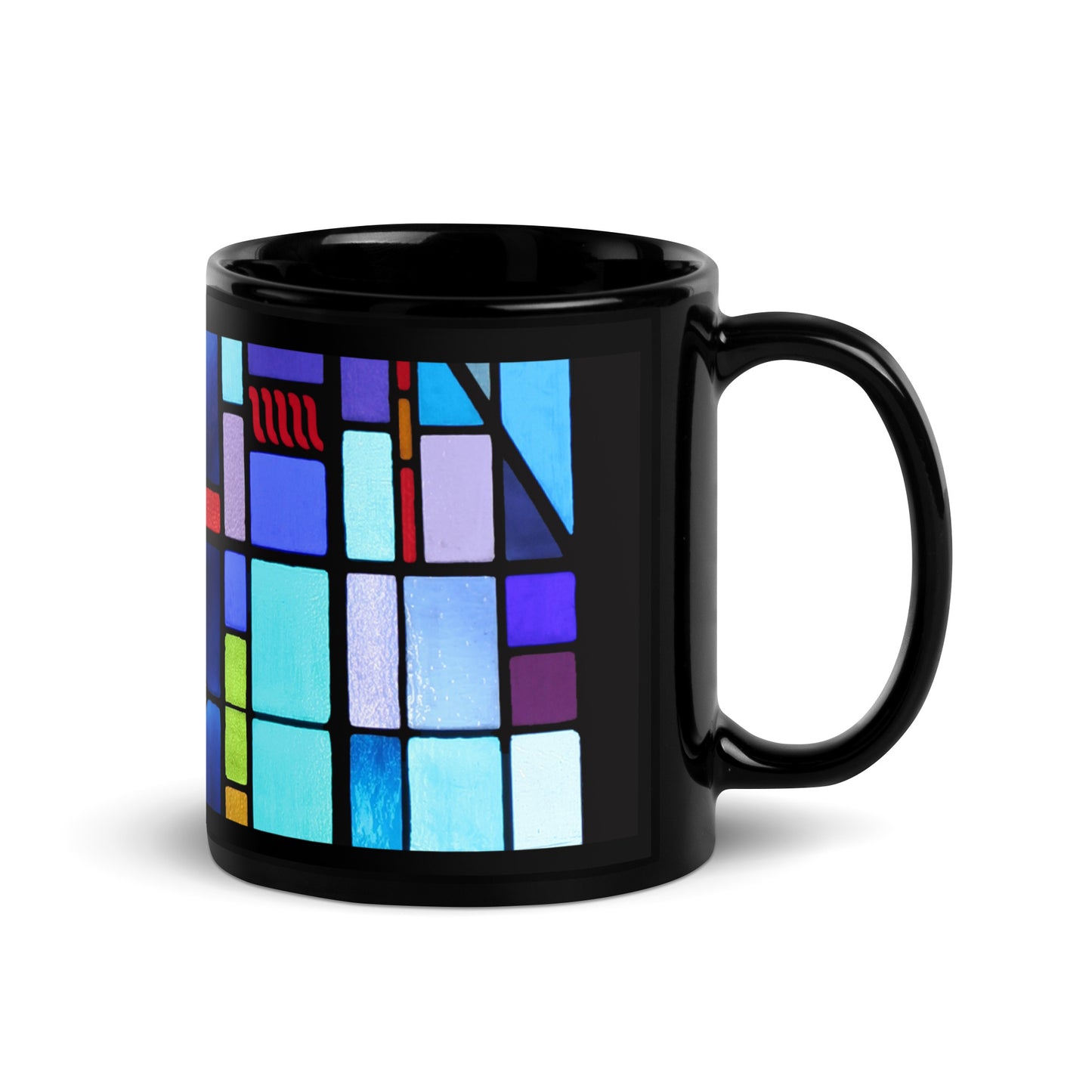 Stained Glass Black Mug