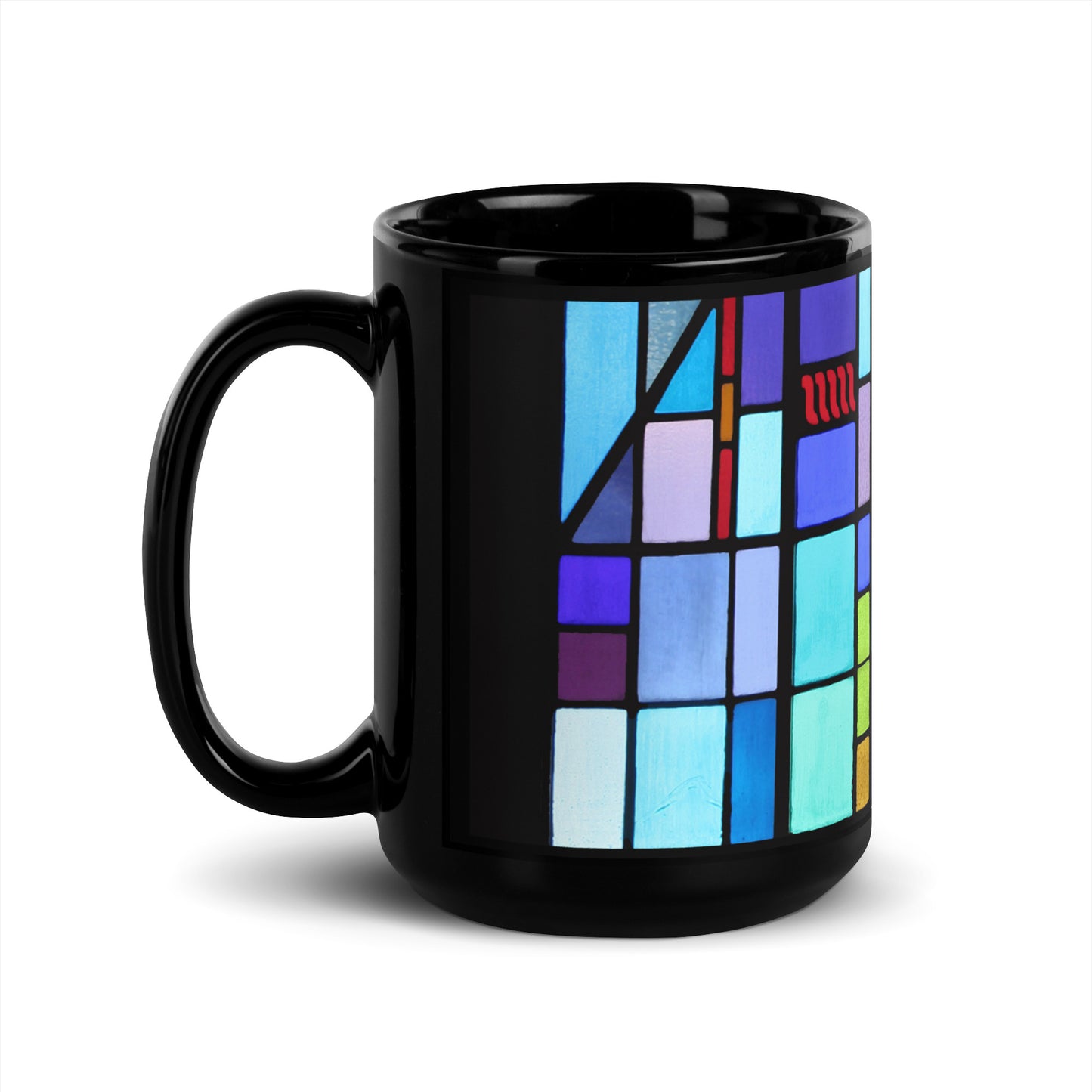 Stained Glass Black Mug