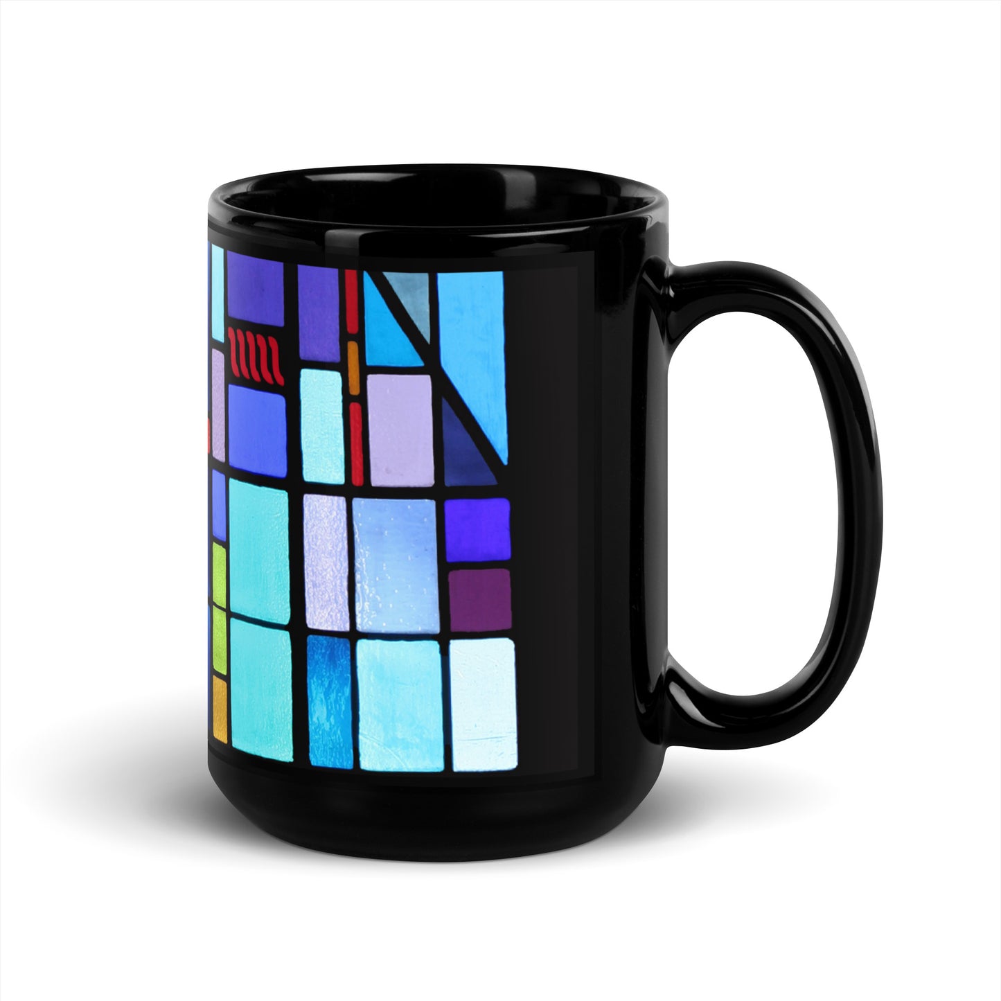 Stained Glass Black Mug