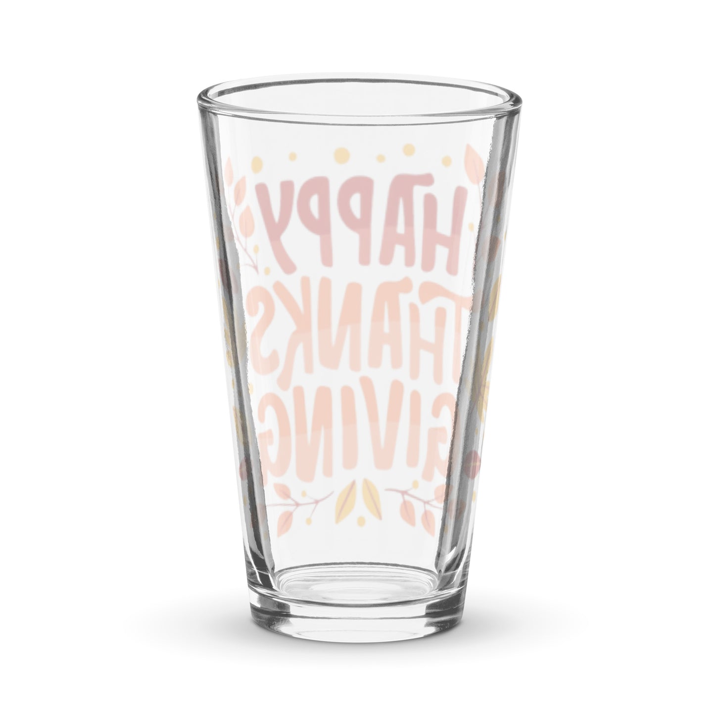 Happy Thanksgiving Shaker Pint Glass