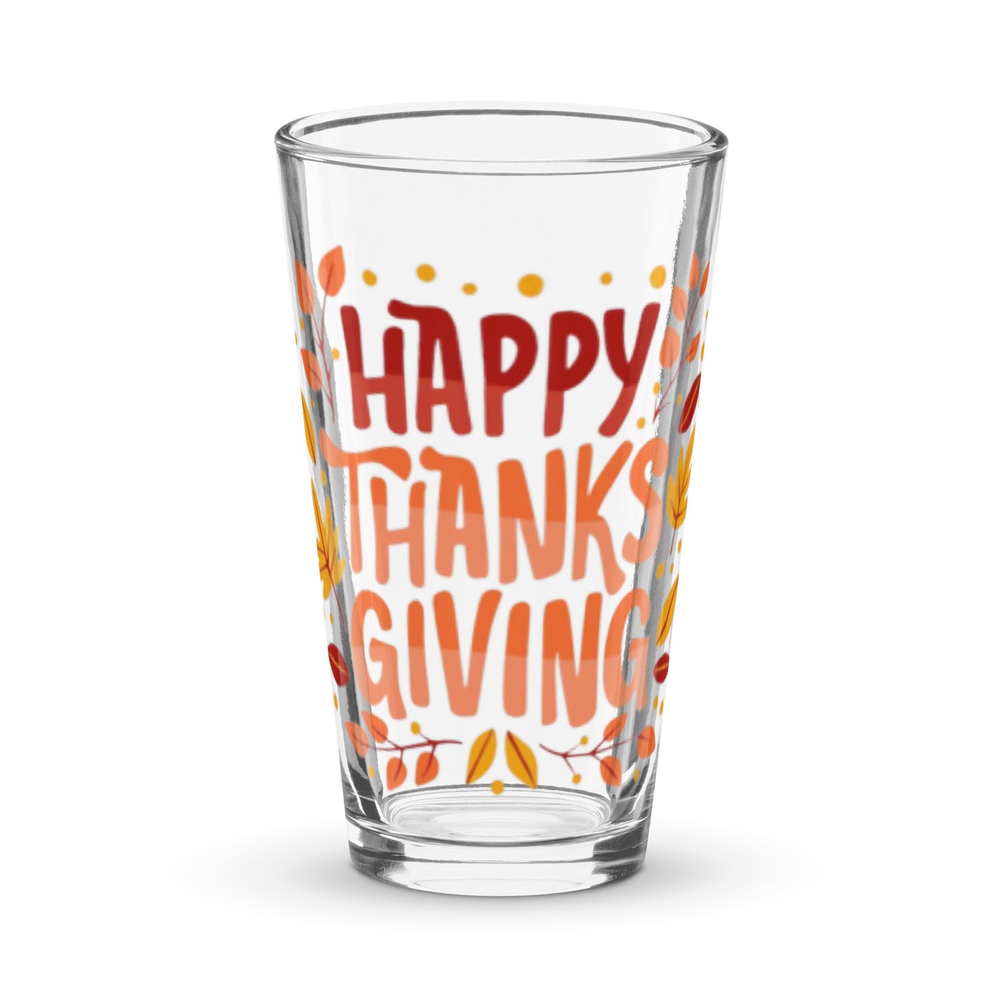 Happy Thanksgiving Shaker Pint Glass