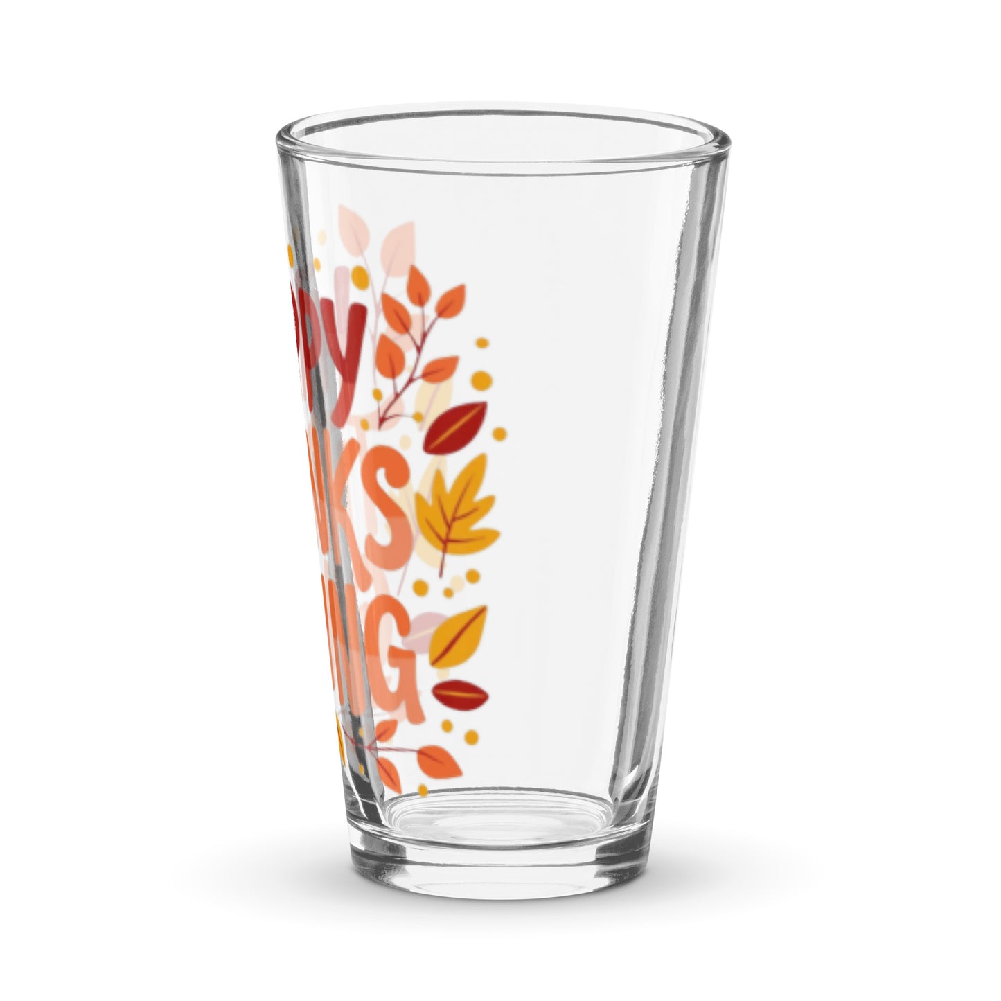 Happy Thanksgiving Shaker Pint Glass