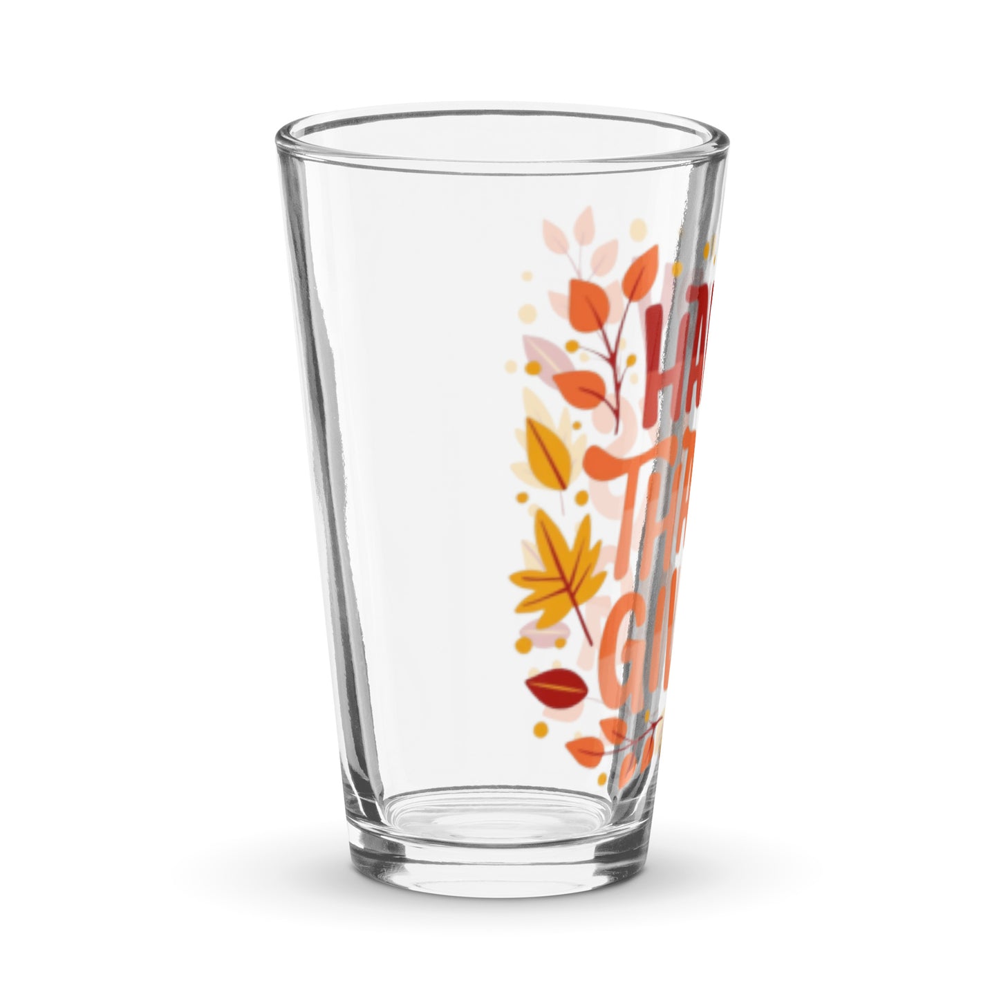 Happy Thanksgiving Shaker Pint Glass