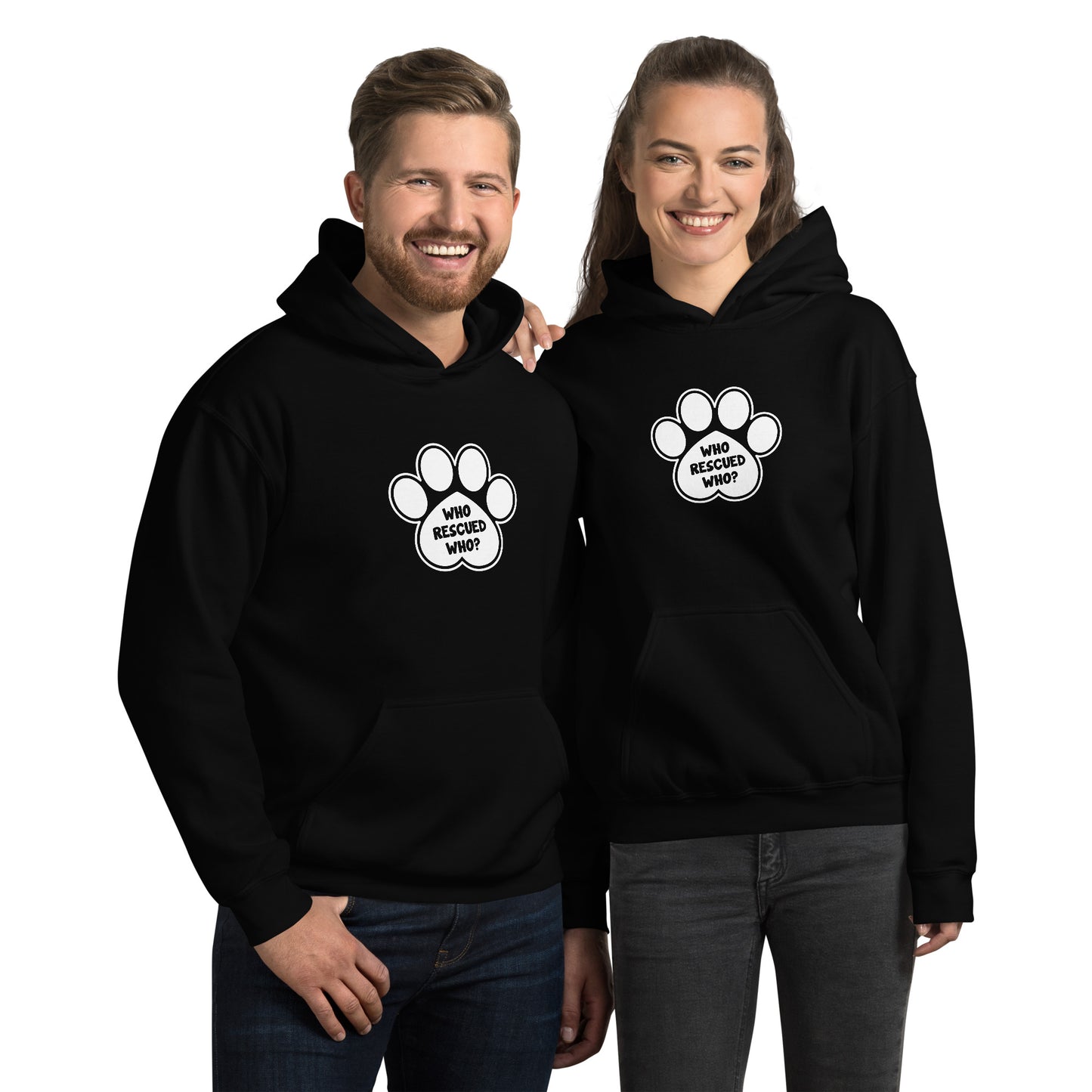 Who Rescued Who? Unisex Hoodie