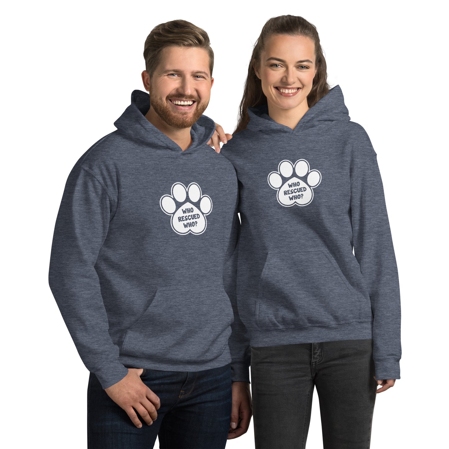 Who Rescued Who? Unisex Hoodie