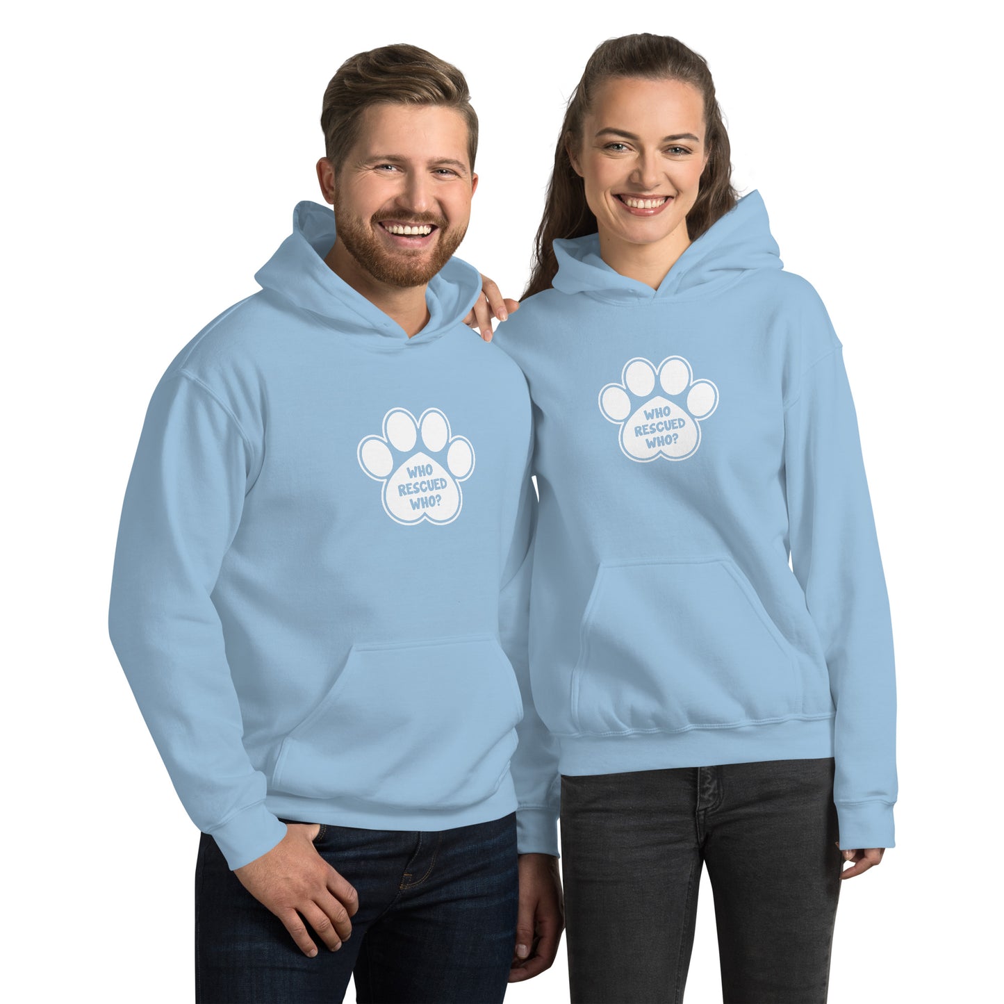 Who Rescued Who? Unisex Hoodie