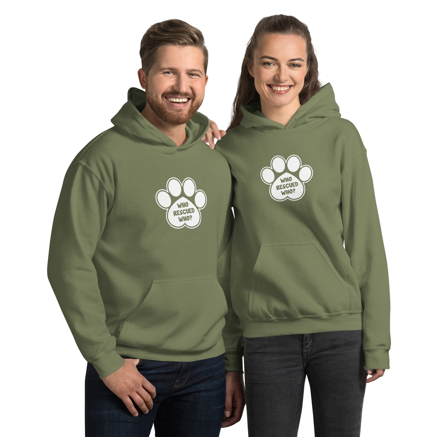 Who Rescued Who? Unisex Hoodie