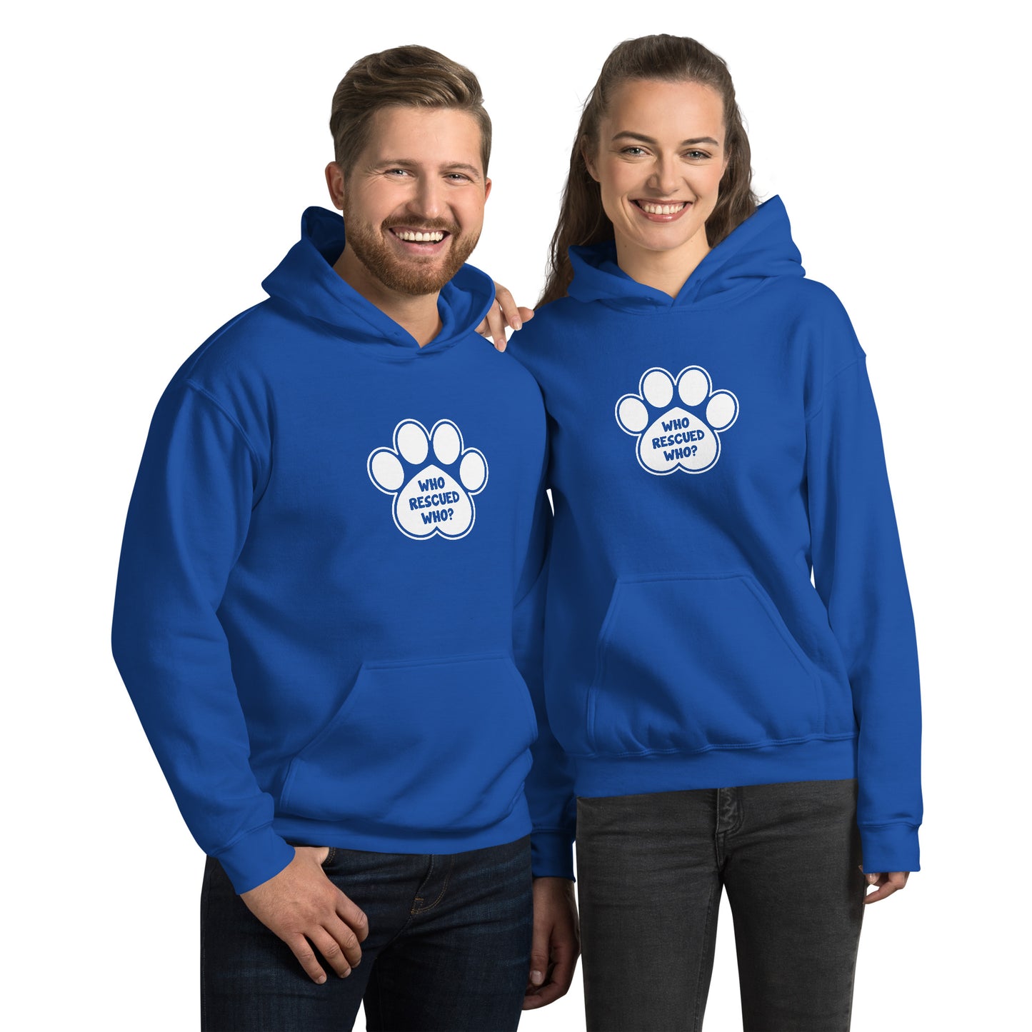 Who Rescued Who? Unisex Hoodie