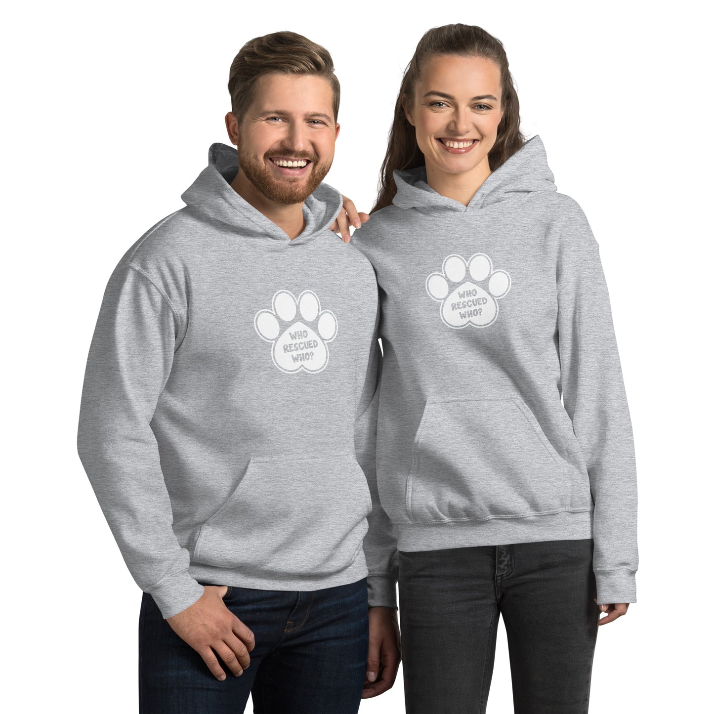 Who Rescued Who? Unisex Hoodie