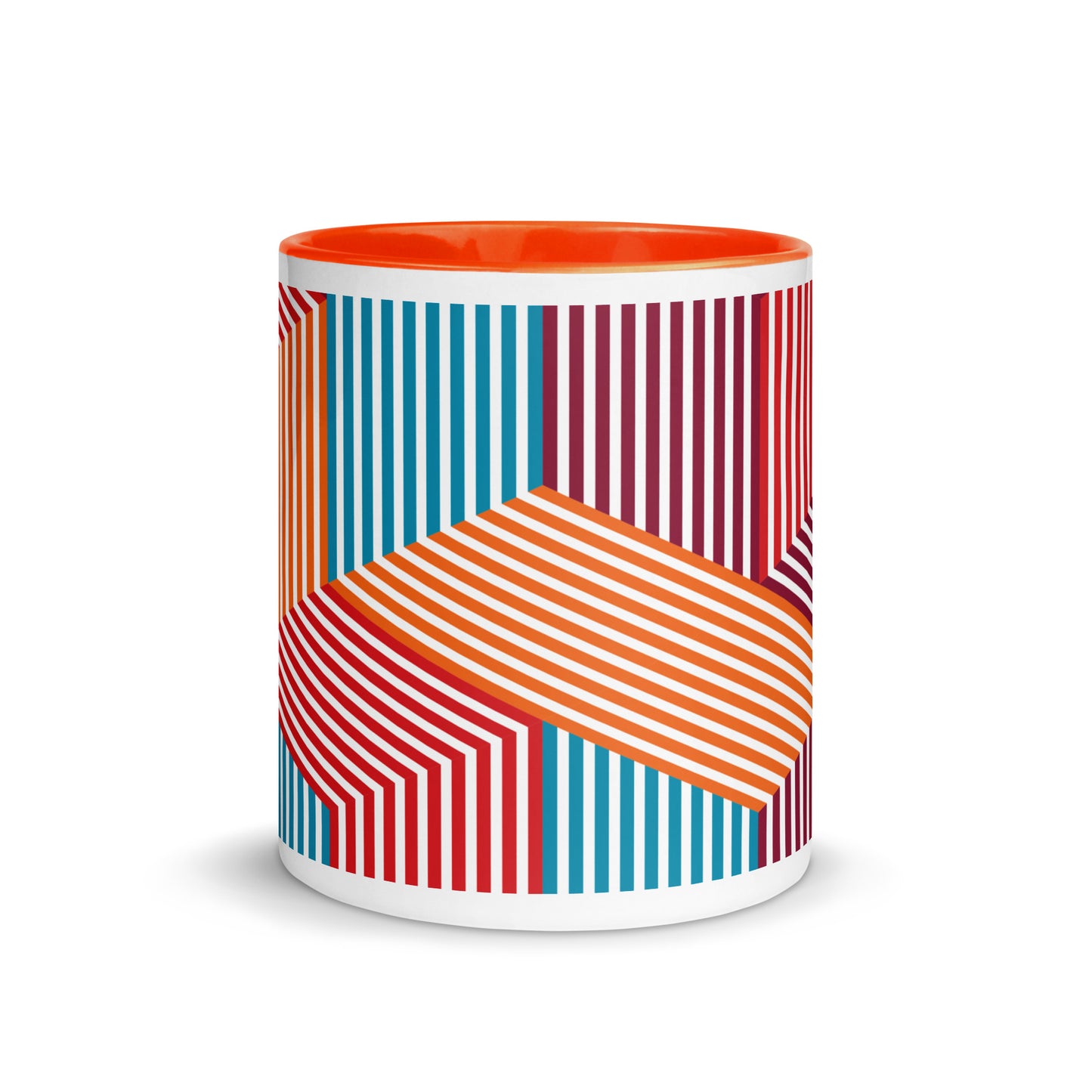 Orange Multi-Colored Mug