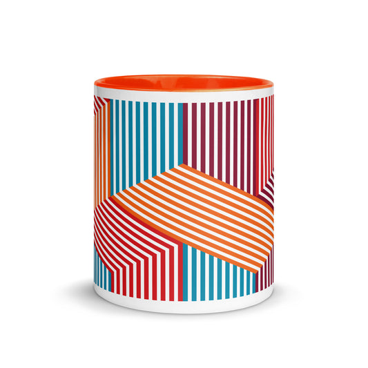 Orange Multi-Colored Mug